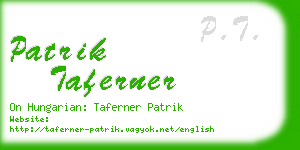 patrik taferner business card